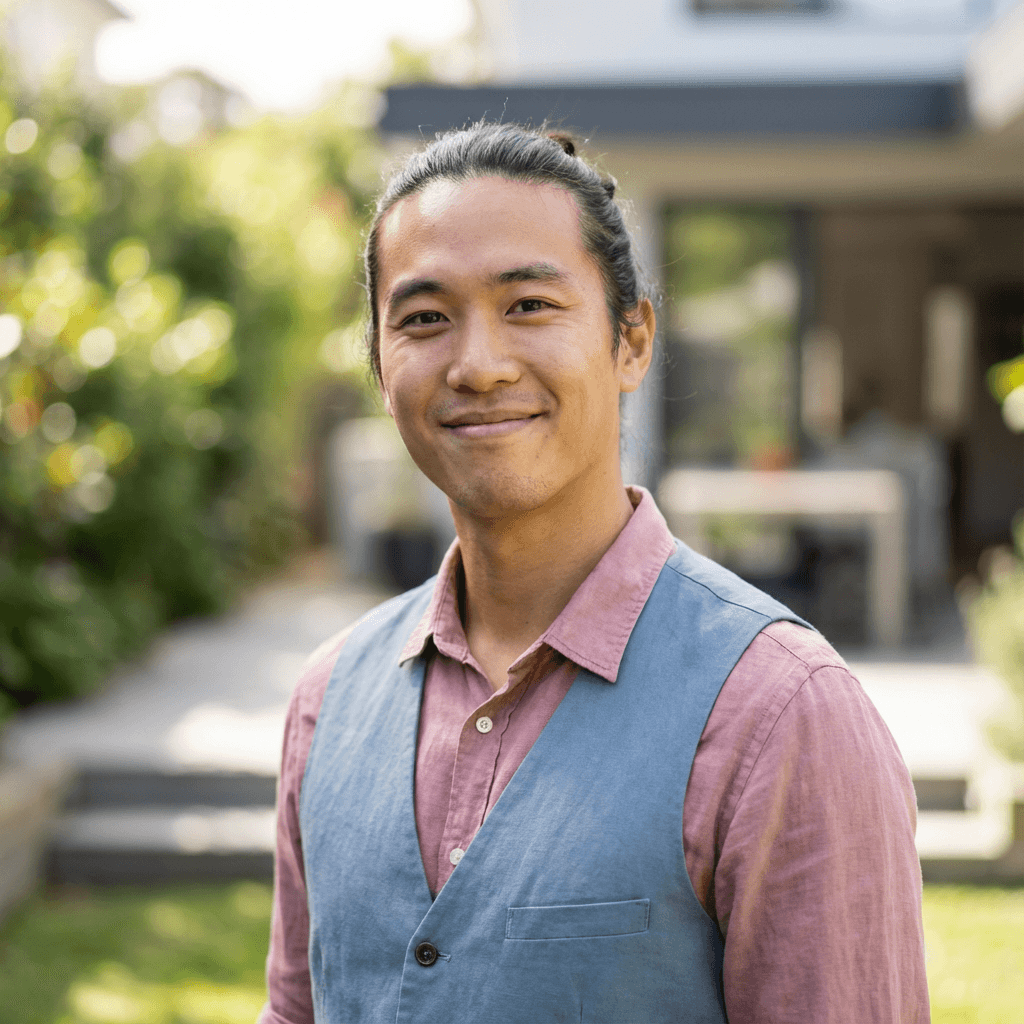 Daniel K., parent, in his early 40s, East Asian, supportive and calm manner